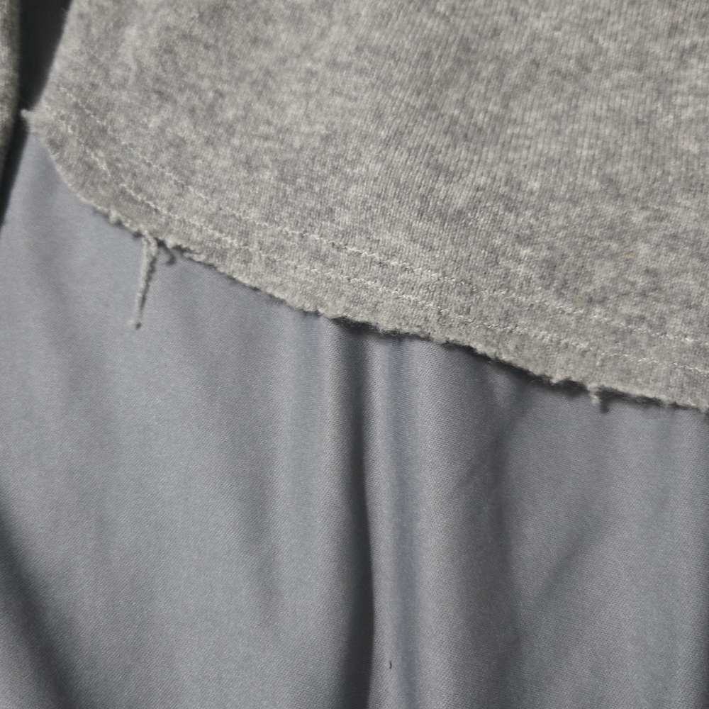 Born Again Bluez BAB Peace Sign Cropped Sweater Womens Size Large Cashmere Grey - Picture 2 of 10